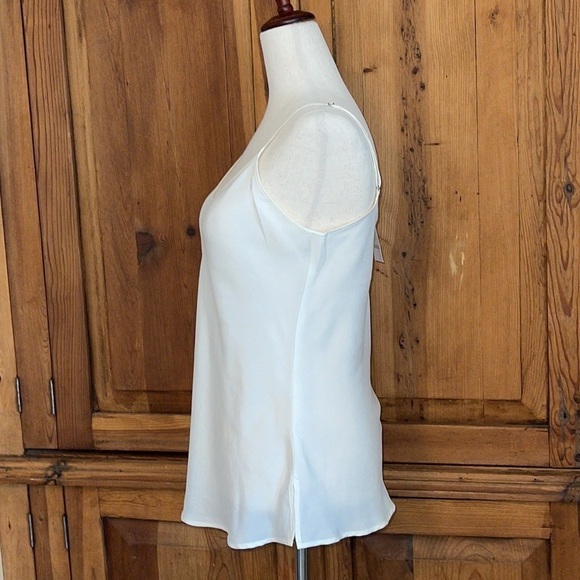 NWT LOU & GREY WHITE “CUPRO” SATIN EFFECT CAMISOLE Sz. XS - Picture 3 of 16